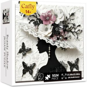 Jigsaw Puzzles for Adults 1024 Pieces - Challenging Fun Puzzles Stunning Art Wall Decor, Gift for Adult Puzzle Lovers, Family Game, Beauty Shadow